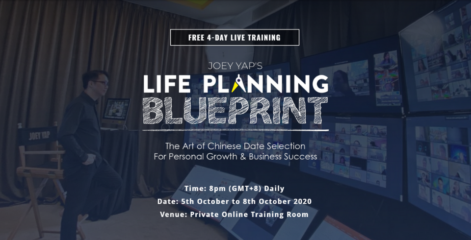 JOEY YAP'S 4-DAY LIFE PLANNING BLUEPRINT